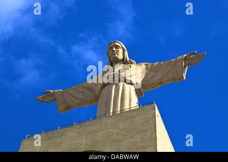 Statue of Christ, Cristo Rei, Lisbon, Portugal, South West Europe Stock Photo