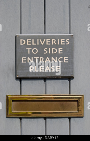 Door With Please Use Side Entrance Notice Barnes Southwest