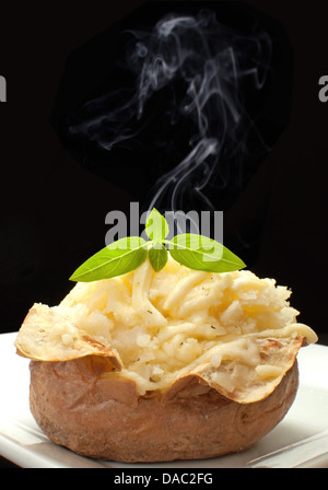 Hot oven cooked potato Stock Photo