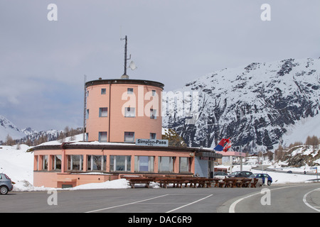 Simplon Pass Cafe Stock Photo