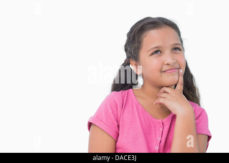 Thoughtful little girl Stock Photo