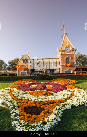 Disney World Railroad station magic kingdom Disneyland, Anaheim, California. Stock Photo