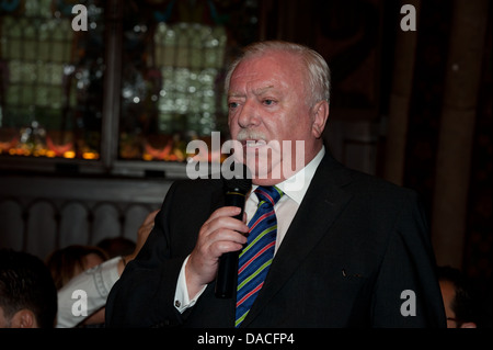 Dr. Michael Häupl, Mayor and Governor of Vienna speaking in presence of the Muslim Community. Stock Photo