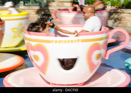 Tea cup ride in the Magic Kingdom at Disney World Stock Photo - Alamy