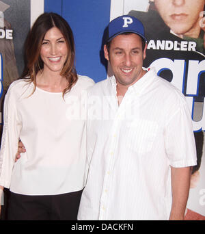 Jackie Sandler; Adam Sandler attend the 'Grown Ups 2' New York Premiere ...