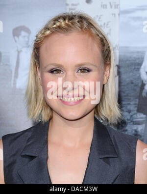 Los Angeles, California, USA. 10th July, 2013. Alison Pill attending the Los Angeles Season 2 Premiere of HBO's Series '''The Newsroom'' held at the Paramount Studios in Hollywood, California on July 10, 2013. 2013. Credit:  D. Long/Globe Photos/ZUMAPRESS.com/Alamy Live News Stock Photo