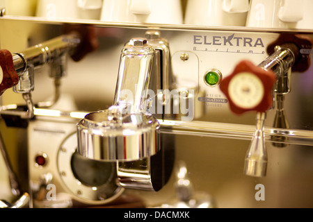 close up shot of coffee machine Stock Photo