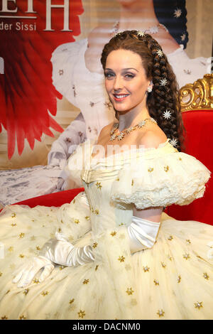 Performing artist Annemieke van Dam is pictured as Empress Elisabeth in the musical 'Elisabeth', picture taken in Cologne, Germany, 22 September 2011. The jubilee tour for the 20th anniversary of the musical starts in October in the Cologne Musical Dome to then visit Frankfurt, Munich, Basel, Essen and Bremen. Photo: Heinz Unger Stock Photo