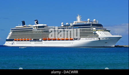 The Celebrity Silhouette, the fourth of five Solstice-class cruise
