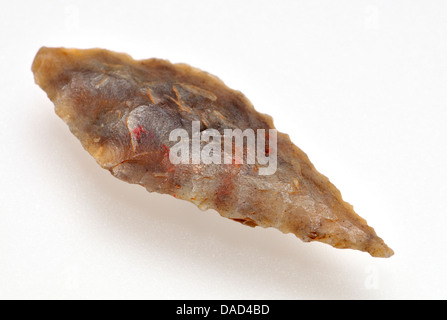 Neolithic Flint Arrowhead c4000BC (Sahara desert) Stock Photo