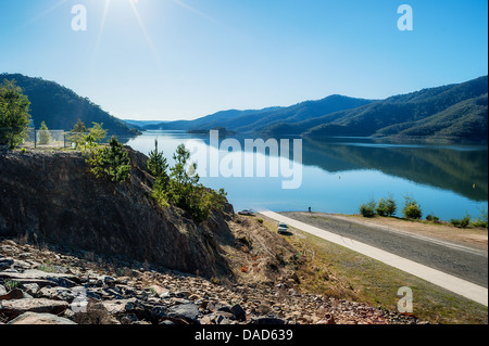 Beautiful serene scenes from Lake Eildon in Victoria's High Country. Australia. Stock Photo