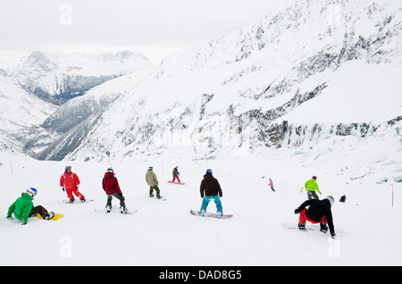 Argentiere and Grand Montet ski area, Chamonix Valley, Haute-Savoie, French Alps, France, Europe Stock Photo