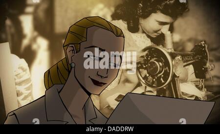 ILLUSTRATION - This undated illustrazion shows a scene from the animated movie 'Eva de Argentina' which premiers in Argentina, 20 October 2011. Eva, the second wife of former Argentinian President Juan Domingo Peron, remains an idol for many Argentinians even 60 years after her death. Photo: Azpeitia Cine / Illusion Studios    ATTENTION: Editorial use only in connection with the mo Stock Photo