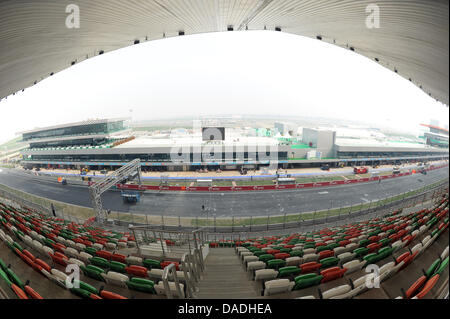 view on main grandstand, race track Circuit Zandvoort, Netherlands ...