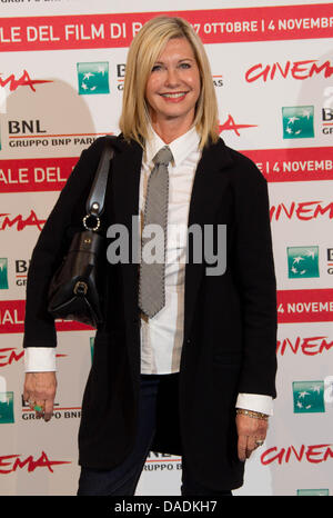 British-Australian actress Olivia Newton-John attends the photocall of her new film 'A Few Best Men' during the 6th International Rome Film Festival at Auditorium Parco Della Musica in Rome, Italy, on 28 October 2011. Photo: Hubert Boesl Stock Photo