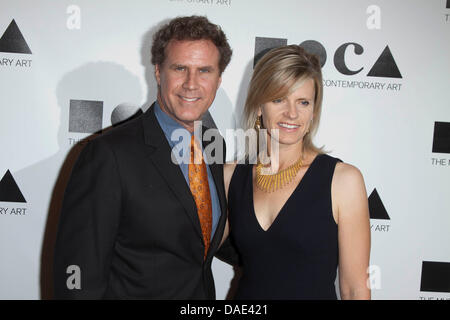 Actor Will Ferrell and wife Viveca Paulin arrives at the 2011 MOCA Gala - 'An Artists Life Manifesto' at Museum Of Contemporary Art - Moca Grand Avenue in Los Angeles, USA, on 12 November 2011. Photo: Hubert Boesl Stock Photo