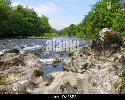 Nith River Valley Landscape, Dumfries and Galloway, Scotland Stock Photo