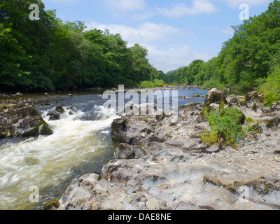 Nith River Valley Landscape, Dumfries and Galloway, Scotland Stock Photo