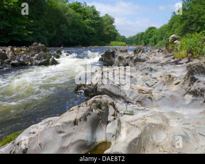 Nith River Valley Landscape, Dumfries and Galloway, Scotland Stock Photo