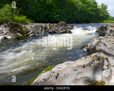 Nith River Valley Landscape, Dumfries and Galloway, Scotland Stock Photo