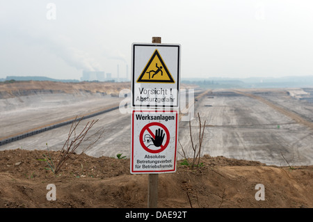 Tagebau (surface mine) Germany Stock Photo