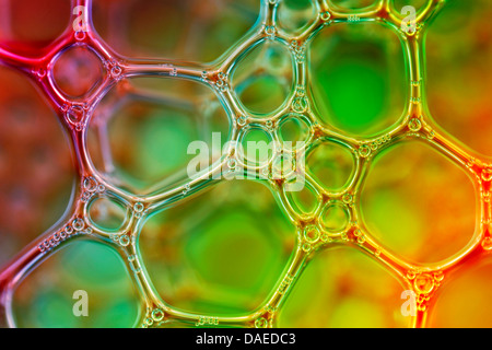 colourful foam close-up Stock Photo