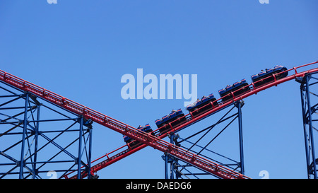 The Big One, Blackpool pleasure beaches largest roller coaster Stock