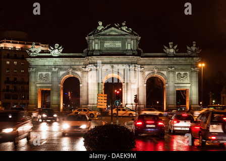 La Puerta De Alcala arch, Madrid, Spain Stock Photo