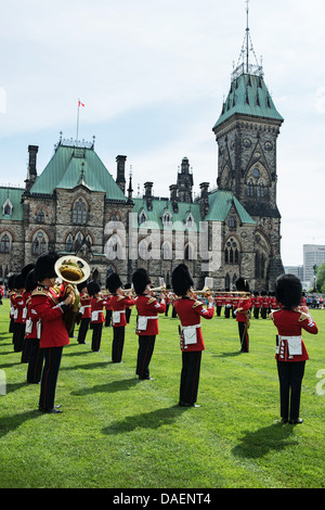 Changing the Guard ceremony - Parliament Hill - Ottawa Ontario Canada