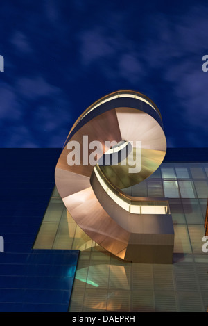 Art Gallery of Ontario at dusk,  Dundas St W, Toronto, Ontario, Canada Stock Photo