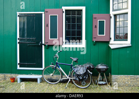 Typical Dutch style house in the village of Zaanse Schans Stock Photo