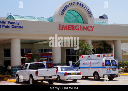 Miami Beach Florida,Mount Sinai Medical Center,centre,hospital,emergency,entrance,ambulance,medical,FL130601010 Stock Photo