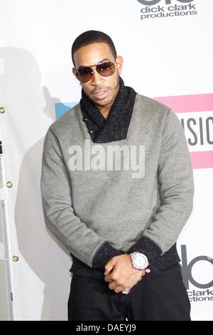American rapp singer and actor Christopher Brian Bridges, known as Ludacris, poses in the press room of the 2011 American Music Awards at Nokia Theatre L.A. Live in Los Angeles, USA, on 20 November 2011. Photo: Hubert Boesl Stock Photo