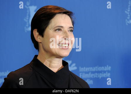 Jury president and Italian actress Isabella Rossellini poses during the photocall of the jury of the 61st International Berlin Film Festival in Berlin, Germany, 10 February 2011. The 61st Berlinale takes place from 10 to 20 February 2011. Photo: Tim Brakemeier Stock Photo