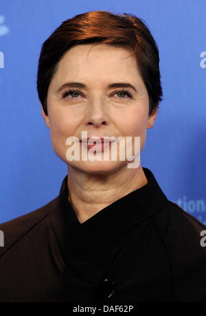 Jury president and Italian actress Isabella Rossellini poses during the photocall of the jury of the 61st International Berlin Film Festival in Berlin, Germany, 10 February 2011. The 61st Berlinale takes place from 10 to 20 February 2011. Photo: Tim Brakemeier Stock Photo