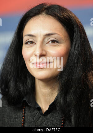 Turkish-born German director Yasemin Samdereli attends the press conference for the film 'Almanya' ('Almanya - Willkommen in Deutschland') during the 61st Berlin International Film Festival in Berlin, Germany, 12 February 2011. The film is running in the section competition out of competition of the International Film Festival. The 61st Berlinale takes place from 10 to 20 February  Stock Photo