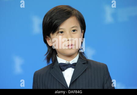 Chinese actor William Wang poses at the photocall for the film 'Sacrifice' ('Zhao Shi Gu Er') during the 61st Berlin International Film Festival in Berlin, Germany, 13 February 2011. The film is running in the section Berlinale Special of the International Film Festival. The 61st Berlinale takes place from 10 to 20 February 2011. Photo: Britta Pedersen Stock Photo