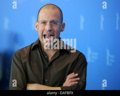 Israeli director Jonathan Sagall attends the photocall for the film 'Lipstikka' ('Odem') during the 61st Berlin International Film Festival in Berlin, Germany, 17 February 2011. The film is running in the competition of the International Film Festival. The 61st Berlinale takes place from 10 to 20 February 2011. Photo: Hannibal dpa  +++(c) dpa - Bildfunk+++ Stock Photo