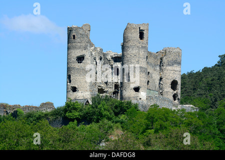 Domeyrat castle in Haute Loire, Auvergne, France Stock Photo
