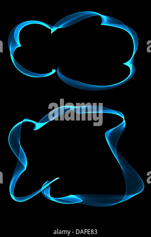 abstract blue ribbon frames Stock Photo - Alamy