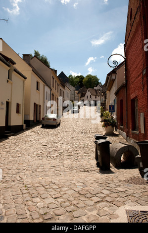 Old cobbled street town Montreuil France Stock Photo