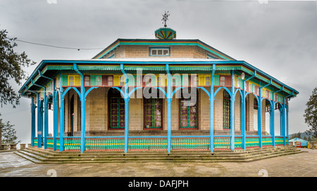 Entoto Mariam Church which was built by Emperor Menelik II in 1882 on Mount Entoto in Addis Ababa, Ethiopia Stock Photo