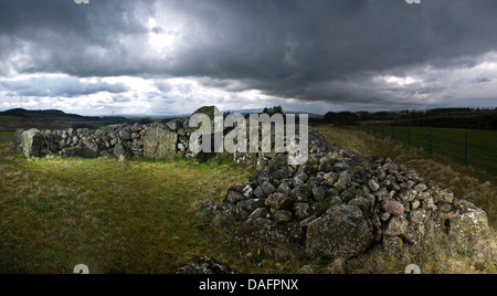 Creggandevesky Neolithic Court Tomb in County Tyrone, Northern Ireland, UK Stock Photo