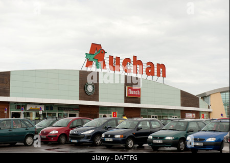 Auchan Supermarket Calais France Stock Photo