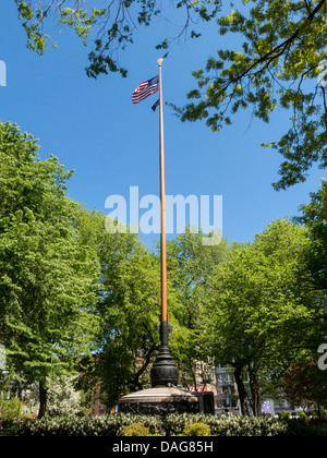 Independence Flagstaff, Union Square Park, NYC, USA Stock Photo