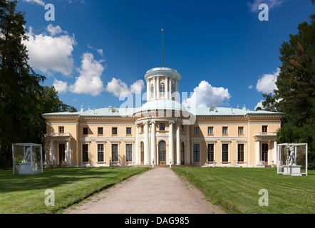 Museum-Estate of Arkhangelskoye. Grand Palace. Arkhangelskoye - unique monument of Russian architecture of the manor Stock Photo