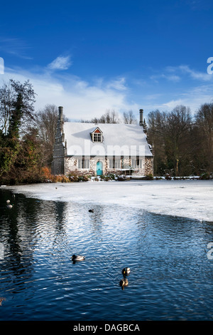 Bourne Mill in Colchester, Britains oldest recorded town. A National Trust Property Stock Photo