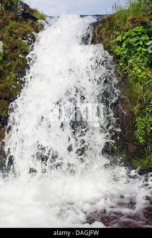 running water, Norway, Varanger Peninsula, Lapland Stock Photo