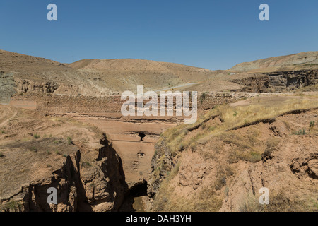 view of ancient dam in Kalat-e Naderi, Khurasan, Iran Stock Photo