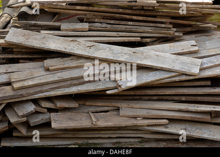 Pile of wooden planks Stock Photo